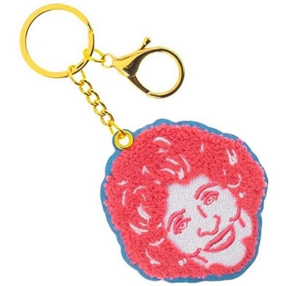 Golden Girls Rose Charm Keychain - Picture 2 of 7